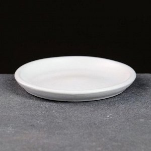 СИМА-ЛЕНД Поддон керамический белый № 2 , диаметр 9,5  см