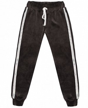 Велюровые спортивные брюки для девочки 8501-ДОС21