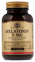Solgar Melatonin 5 mg 120 nuggets Мелатонин