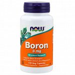 NOW Boron 3mg 100 vcaps Бор