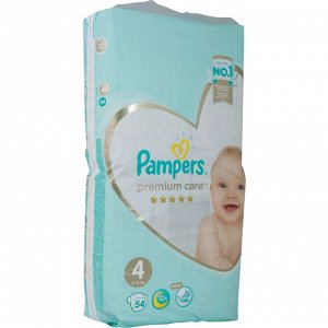 PAMPERS Подгузники Premium Care Maxi (9-14 кг) Упаковка 54