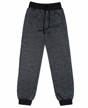 Серые брюки для мальчика с поясом и манжетами 82432-МОС21