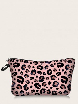 Косметическая сумка с леопардовым принтом