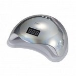 SUN5, UV/LED Лампа с дисплеем 48W, серебро
