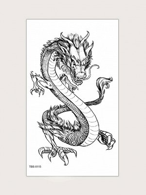 Стикер татуировки с драконом