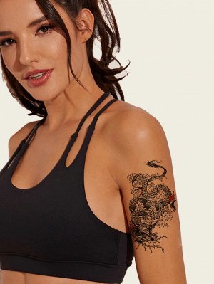 Стикер татуировки с узором дракона 1 лист