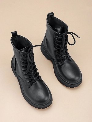 Армейские ботинки на шнурке