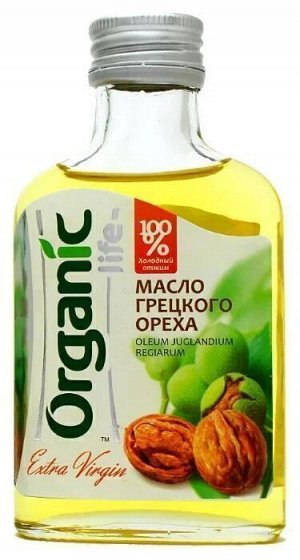 Масло грецкого ореха 100% extra virgin, 100 мл, серия "Organic life" (Специалист)