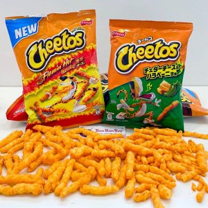 Cheetos Crunchy Flaming Hot 75g - Японские Кранчи Читос. Острые