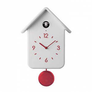 "HOME" Часы с кукушкой и маятником 24,8х39см цв.белый 16860211 ВЭД