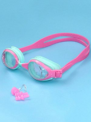 Противотуманные очки для плавания с берушами и зажимом для носа