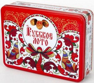 Лото Русское "Узоры" (жестяная коробка)