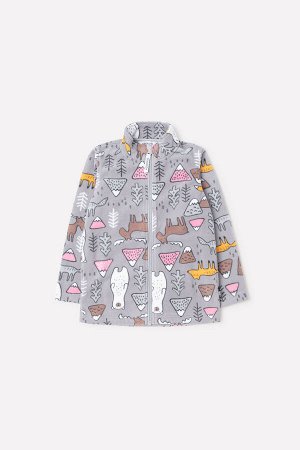 Куртка(Осень-Зима)+girls (светло-серый, мишки и друзья)