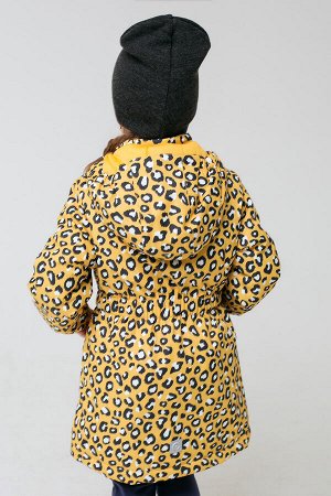 Куртка(Осень-Зима)+girls (светло-горчичный, леопард)