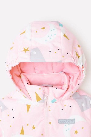Куртка(Осень-Зима)+girls (розовый, месяц и единорог)