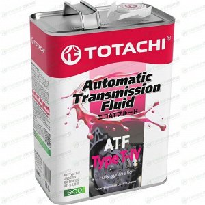 Масло трансмиссионное Totachi ATF Type T-IV, синтетическое, для АКПП, 4л, арт. 20204