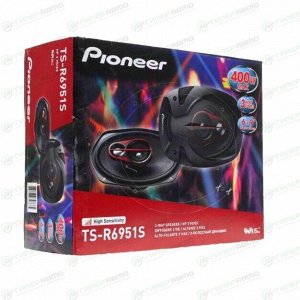 Коаксиальная акустическая система Pioneer TS-R6951S, 3-полосная, 6x9" (15х23см), 50/400Вт, 31-35000Гц, 2 динамика