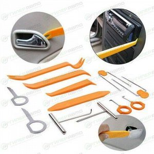 Набор инструментов для демонтажа обшивки салона V8-R, (лопатки, вилки, ключи), комплект 8 предметов, арт. V-008/V-012