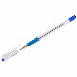 Ручка шариковая MunHwa &quot;MC Gold&quot; синяя, 0,5мм, грип, штрих-код