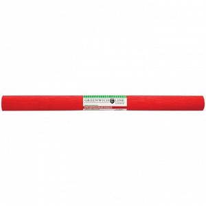 Бумага крепированная Greenwich Line, 50*250см, 32г/м2, красная, в рулоне