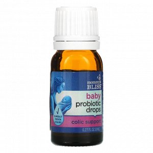 Mommy&#039;s Bliss, капли с пробиотиком для облегчения кишечных колик у грудных детей от рождения и старше, 8 мл (27 жидк. унций)