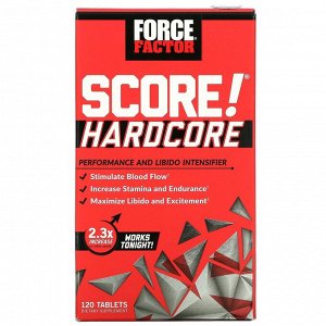Force Factor, SCORE! Hardcore, Performance and Libido Intensifier, 120 Tablets