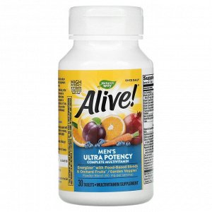 Nature's Way, Alive! Men's Ultra Potency Complete Multivitamin, 30 Tablets