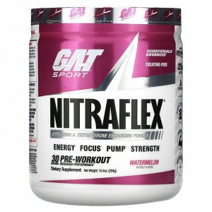 GAT, Sport, NITRAFLEX, арбуз, 294 г (10,4 унции)