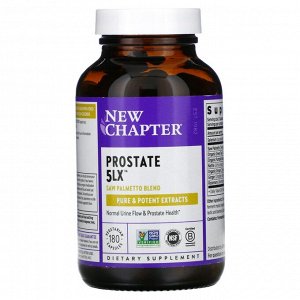 New Chapter, Prostate 5LX, 180 вегетарианских капсул