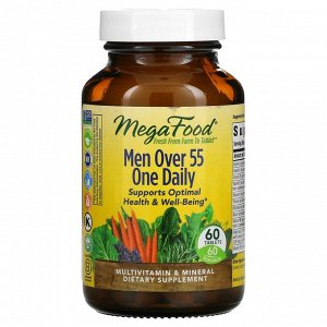 MegaFood, мультивитамины для мужчин старше 55 лет, 60 таблеток