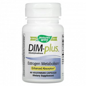 Nature's Way, DIM-Plus, Estrogen Metabolism, 60 Vegetarian Capsules