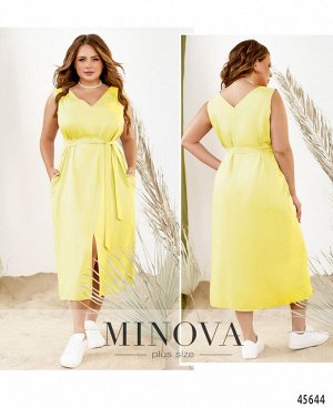 Платье №2291Б-лимонный