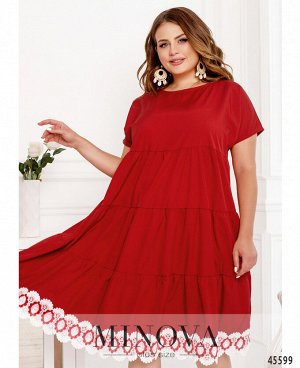 Платье №1045Б-красный
