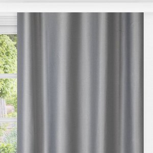 Комплект штор с подхватами Блэкаут Серый шёлк для спальни/ гостиной, 200х270 - 2 шт, 777-7397/3