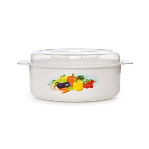 Кастрюля для СВЧ, объем 1,2 л, пластик