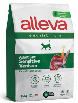 Alleva Equilibrium Sensitive сухой корм для кошек с олениной 1,5кг