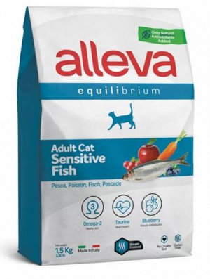 Alleva Equilibrium Sensitive сухой корм для кошек с рыбой 1,5кг