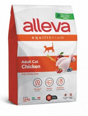 Alleva Equilibrium сухой корм для кошек с курицей 1,5кг АКЦИЯ!