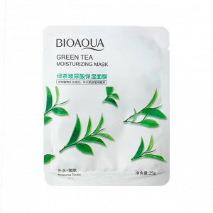 Bioaqua Маска тканевая для лица с экстрактом зеленого чая 25г /Арт-BQY74992