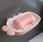 Двухслойная мыльница, цвет розовый