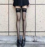 Женские чулки, цвет черный