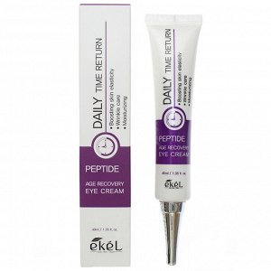 281450 "Ekel" Daily Time Return Age Recovery Eye Cream Peptide Омолаживающий крем для век с пептидами 40мл 1/200
