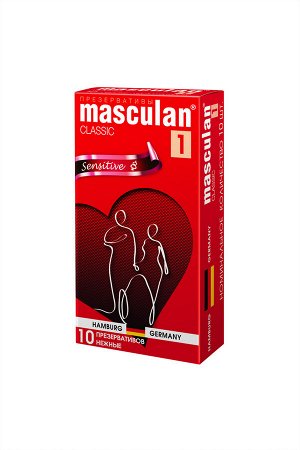 Презервативы Masculan Classic 1, 10 шт. Нежные (Senitive)