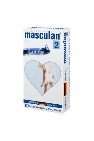 Презервативы Masculan Ultra 2,  10 шт.Особо тонкие (Ultra Fine)  ШТ