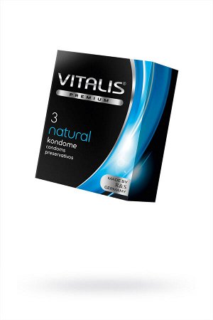 Презервативы "VITALIS" PREMIUM №3 natural - классические (ширина 53mm)