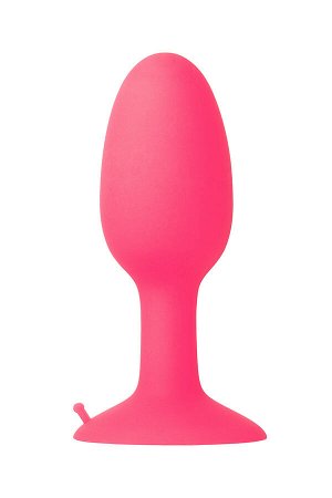 Анальная втулка TOYFA POPO Pleasure, со стальным шариком внутри, силикон, розовая, 10,5 см