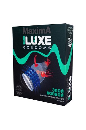 Презервативы Luxe, maxima, «Злой ковбой», 18 см, 5.2 см, 1 шт.