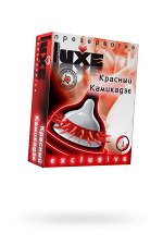 Презервативы Luxe, exclusive, «Красный камикадзе», 18 см, 5,2 см, 1 шт.