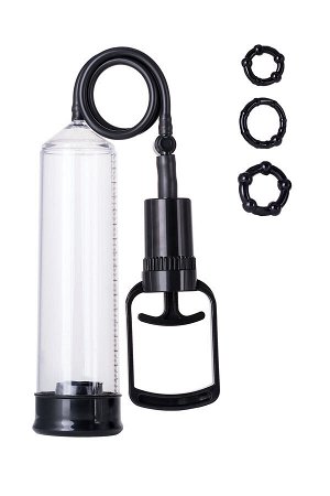Помпа для пениса A-Toys by TOYFA Onyx, PVC, прозрачный, 23,5 см