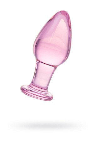 Анальная втулка Sexus Glass, стекло, розовая, 10 см, ? 4 см